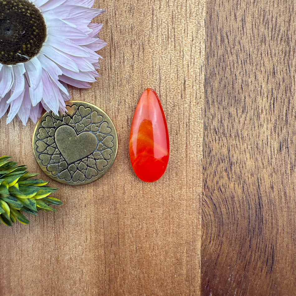 Bowlerite Cabochon - approx. 22 x 9 x 4.1 mm