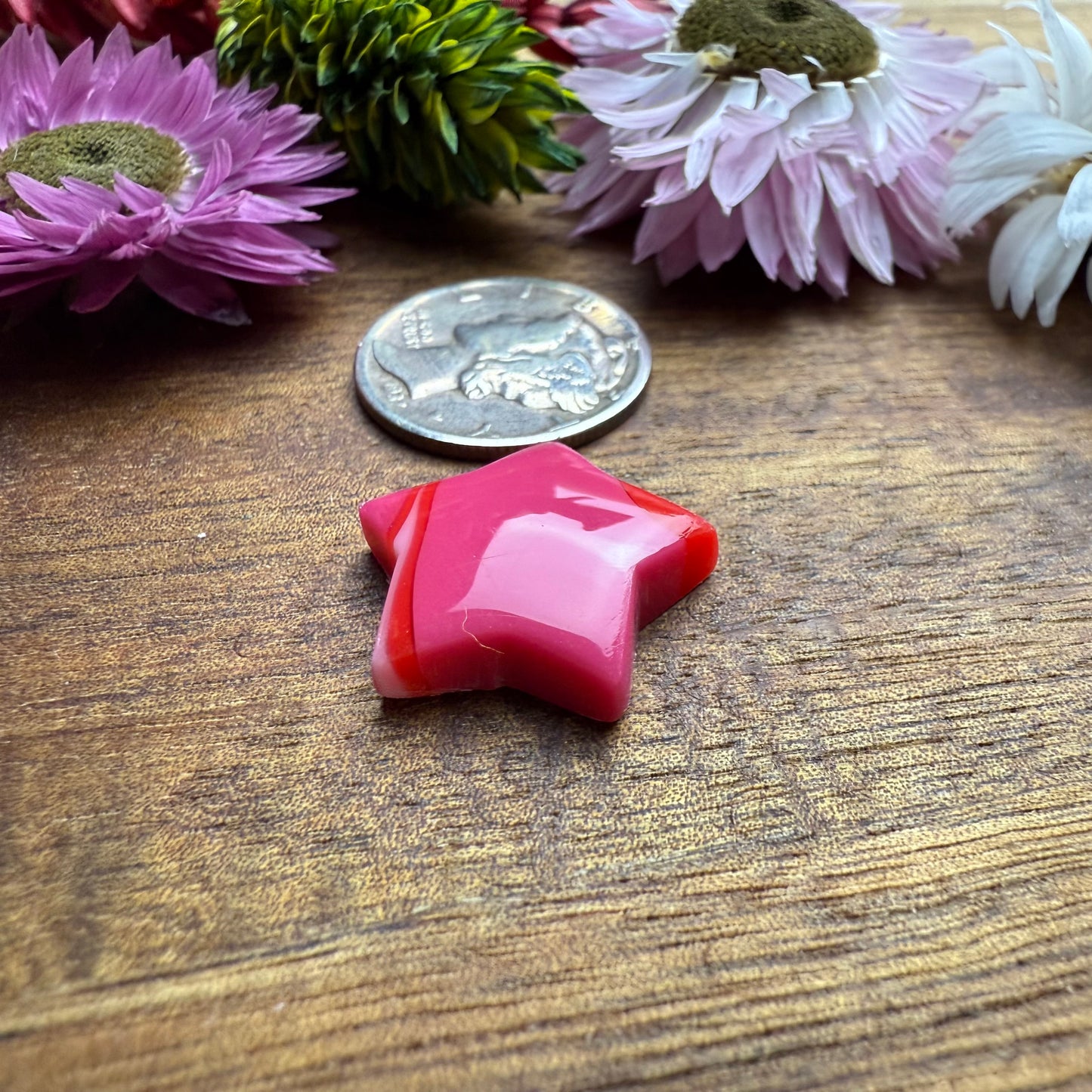 Acrylic Cabochon - approx. 16 x 17 x 4.8 mm