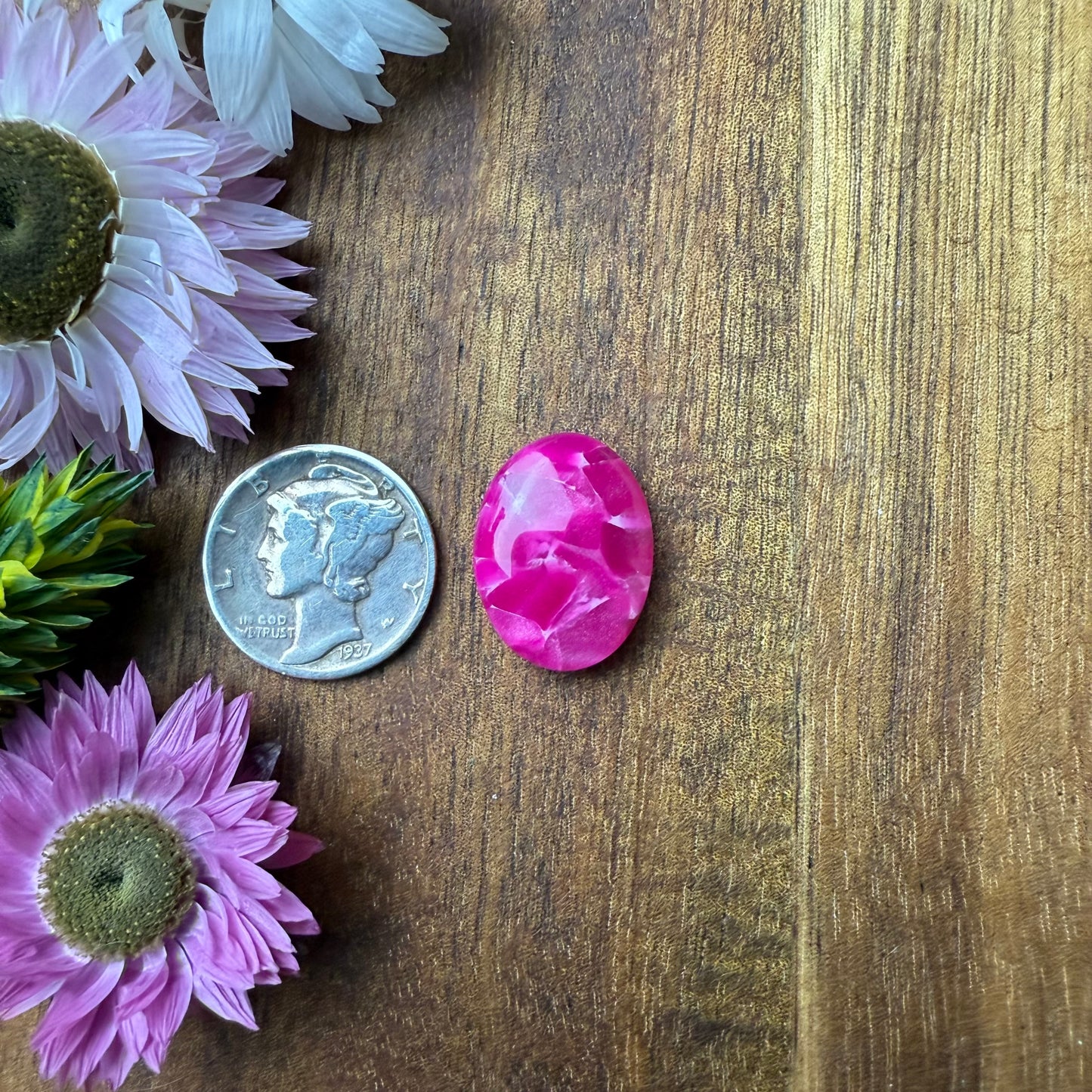 Acrylic Cabochon - approx. 17 x 13 x 5.3 mm