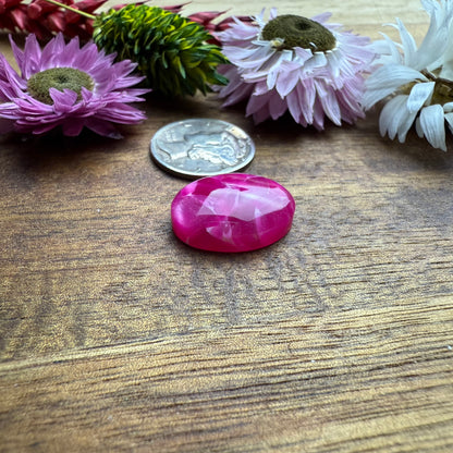 Acrylic Cabochon - approx. 17 x 13 x 5.3 mm