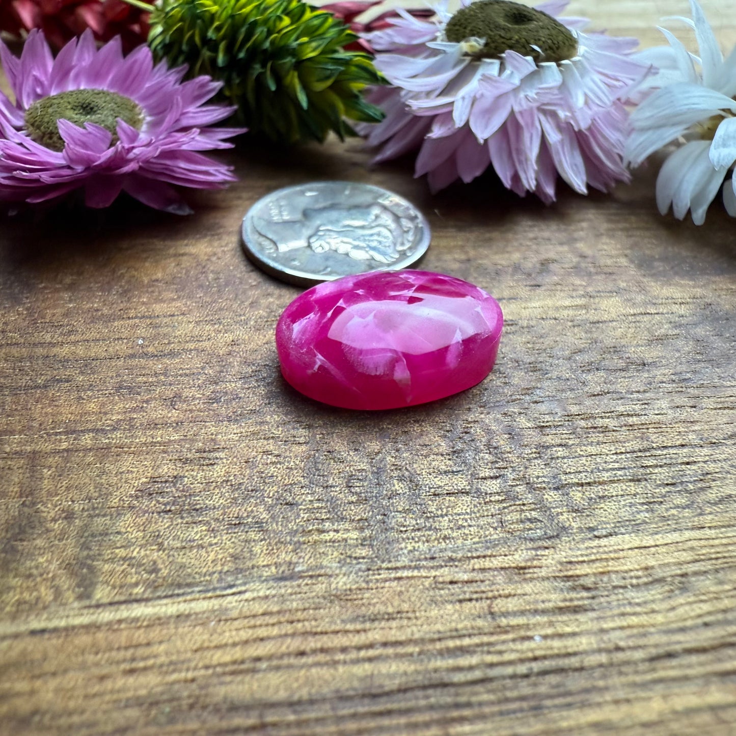 Acrylic Cabochon - approx. 17 x 13 x 5.2 mm