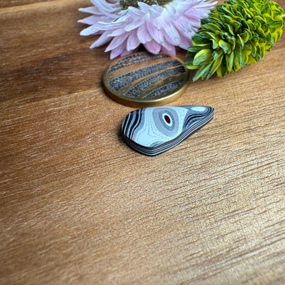 Fordite Cabochon - approx. 18 x 11 x 3.5 mm