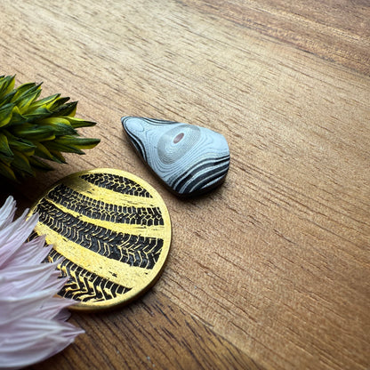Fordite Cabochon - approx. 18 x 11 x 3.5 mm