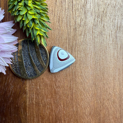 Fordite Cabochon - approx. 12 x 12 x 3.6 mm
