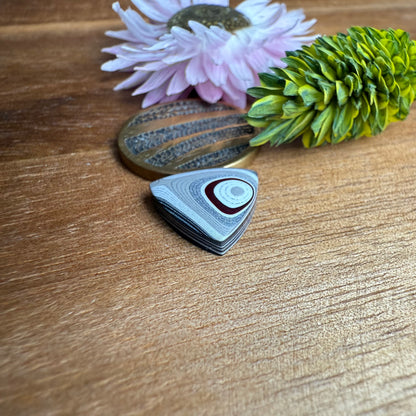 Fordite Cabochon - approx. 12 x 12 x 3.6 mm