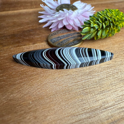 Fordite Cabochon - approx. 45 x 15 x 5.2 mm