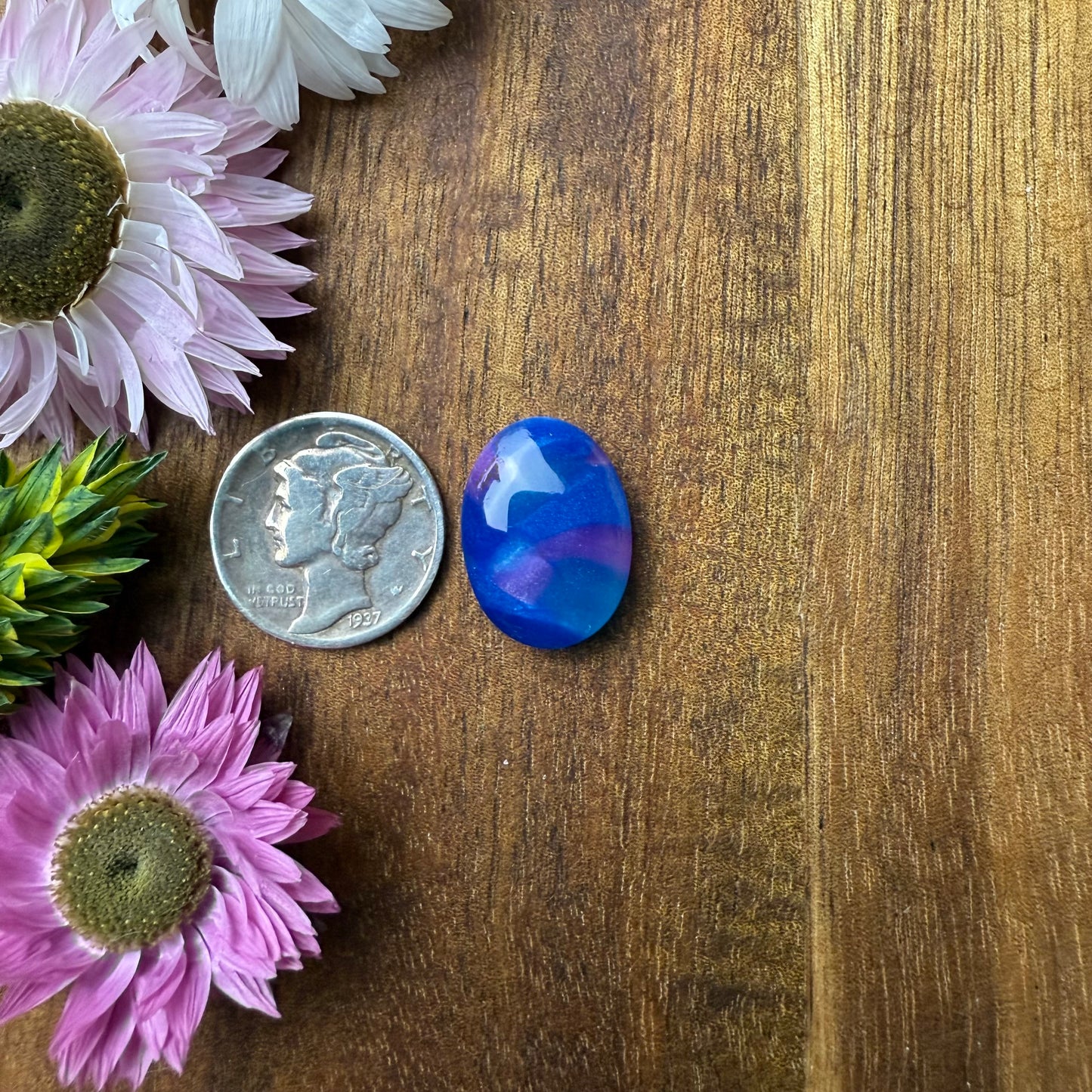 Acrylic Cabochon - approx. 17 x 12 x 5.2 mm