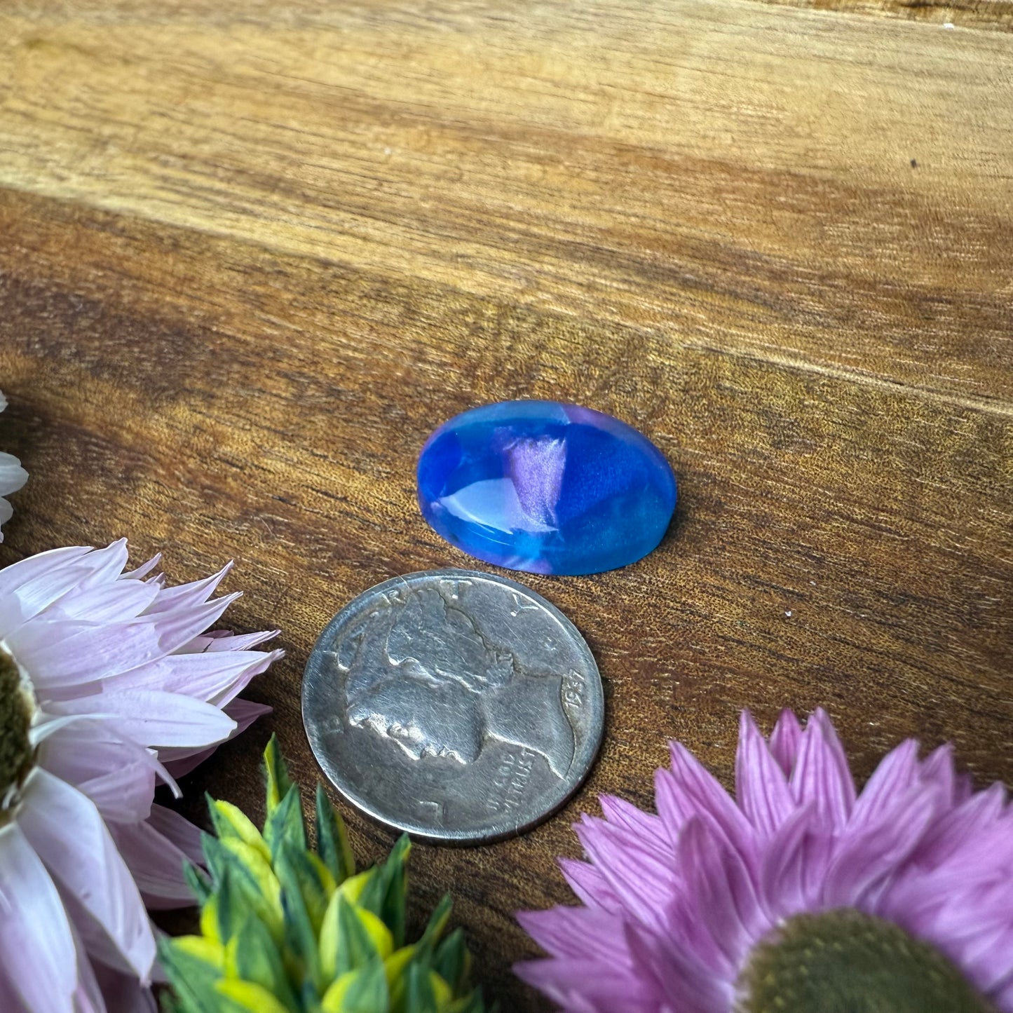 Acrylic Cabochon - approx. 17 x 13 x 5.2 mm