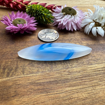 Acrylic Cabochon - approx. 52 x 14 x 6.2 mm