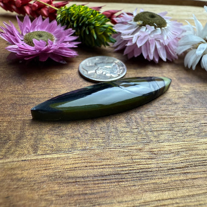 Acrylic Cabochon - approx. 45 x 12 x 5 mm