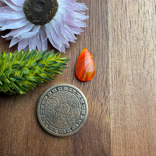 Aurora Opal Cabochon - approx. 14 x 8 x 3.5 mm