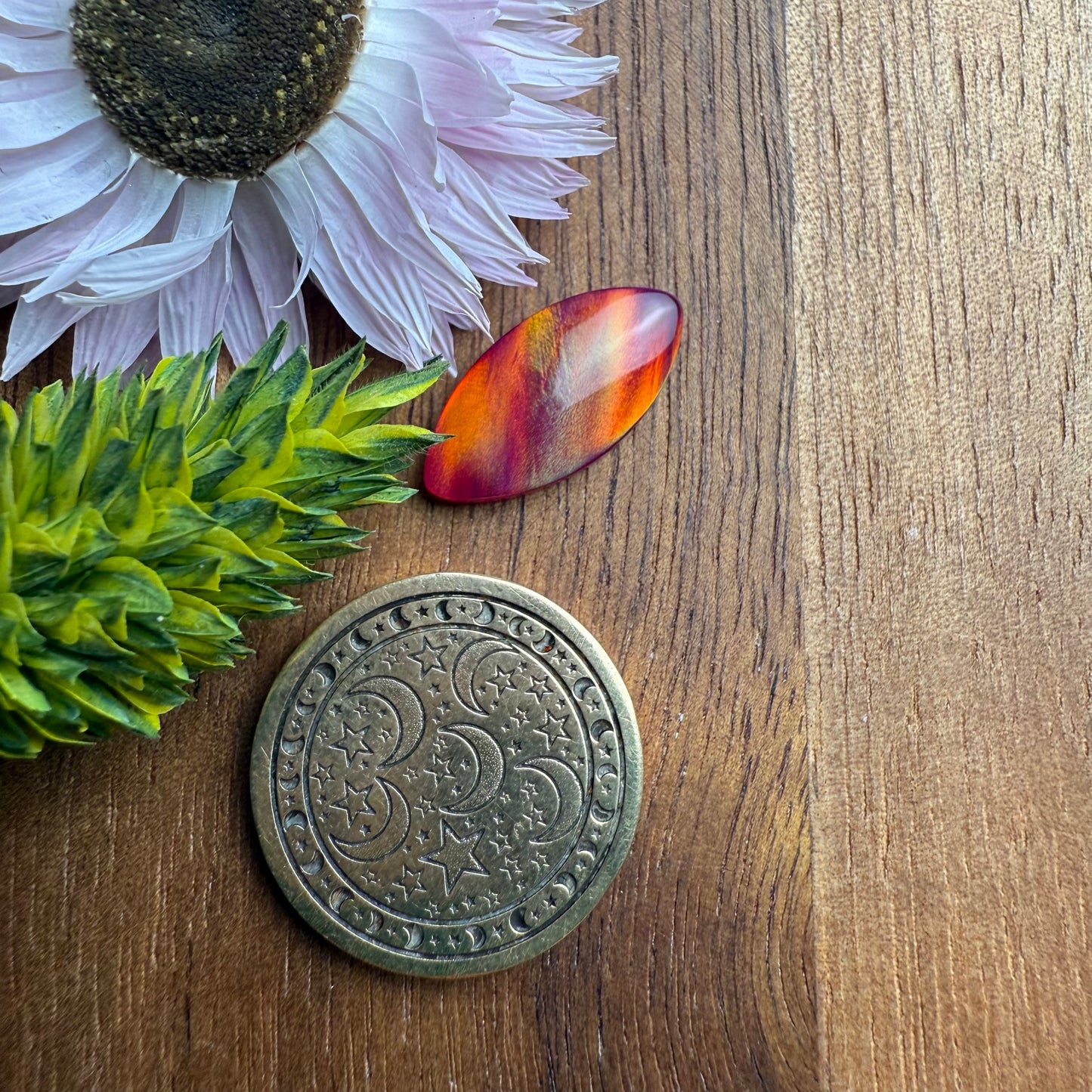 Aurora Opal Cabochon - approx. 17 x 8 x 3.4 mm