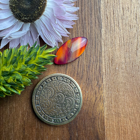 Aurora Opal Cabochon - approx. 17 x 8 x 3.4 mm