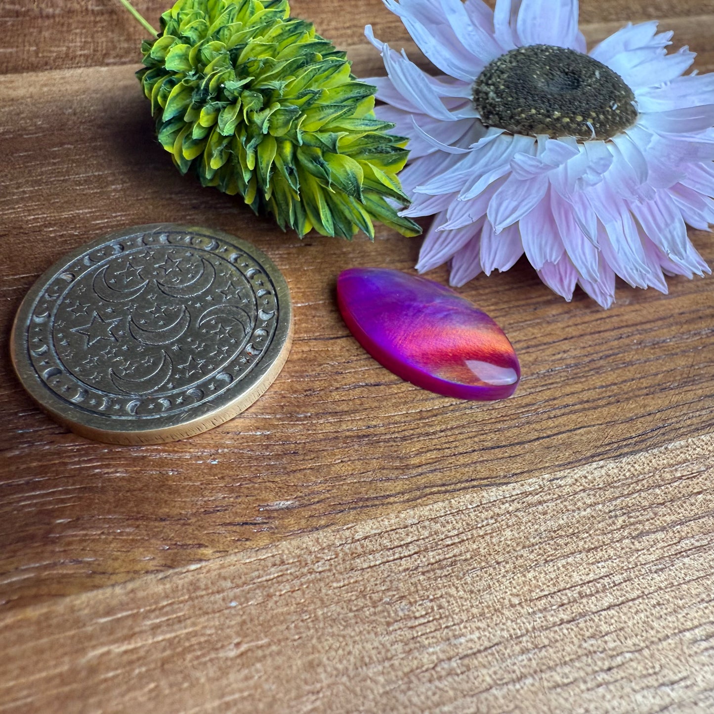 Aurora Opal Cabochon - approx. 17 x 8 x 3.4 mm