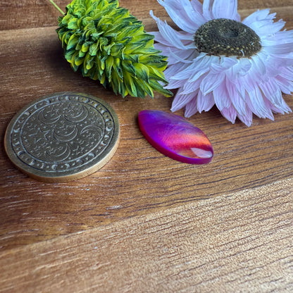 Aurora Opal Cabochon - approx. 17 x 8 x 3.4 mm
