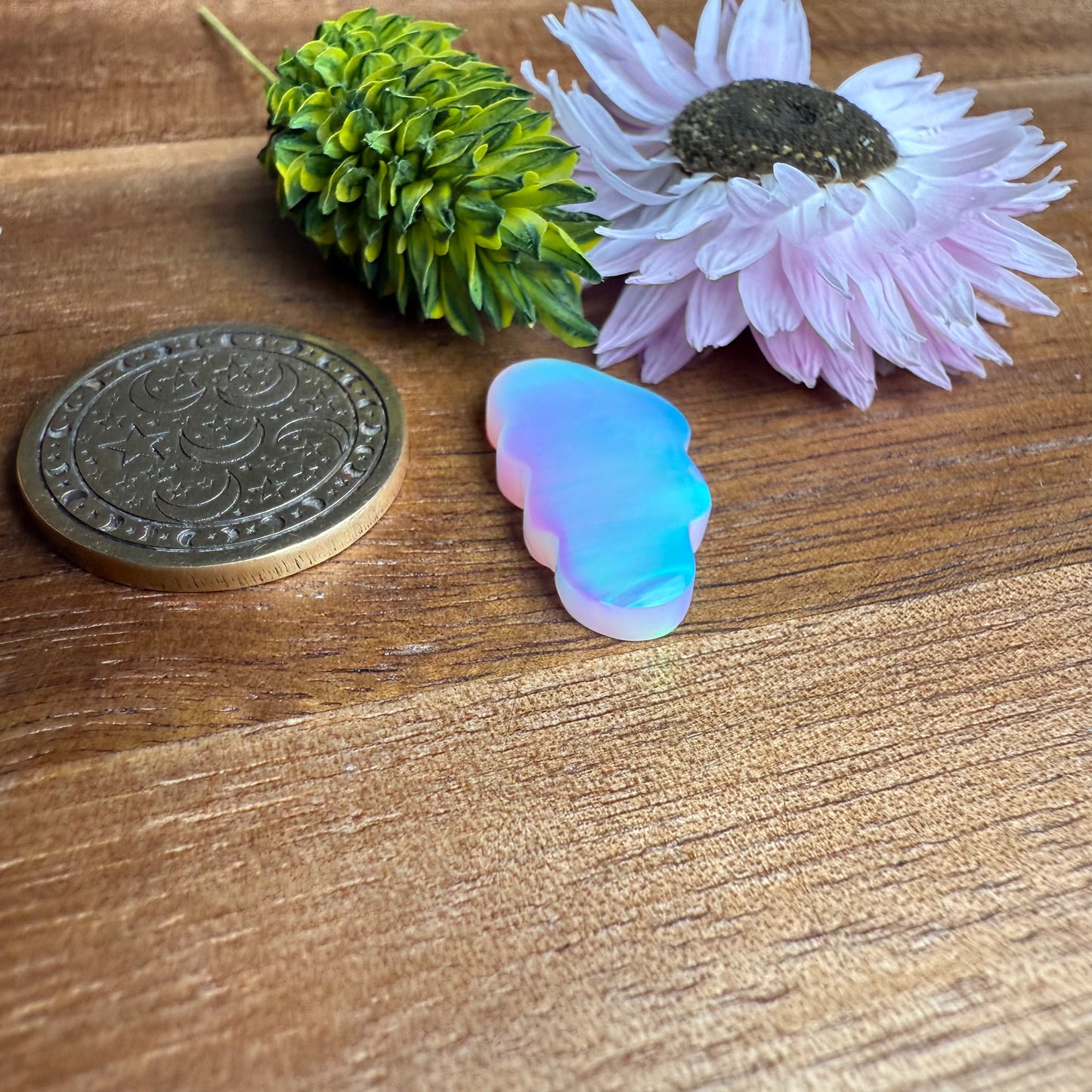 Aurora Opal Cabochon - approx. 19 x 11 x 4.1 mm