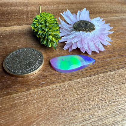 Aurora Opal Cabochon - approx. 24 x 11 x 4.1 mm