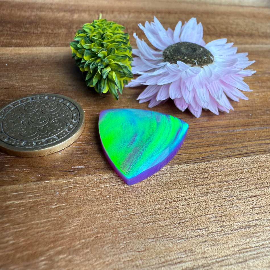 Aurora Opal Cabochon - approx. 21 x 21 x 4.6 mm