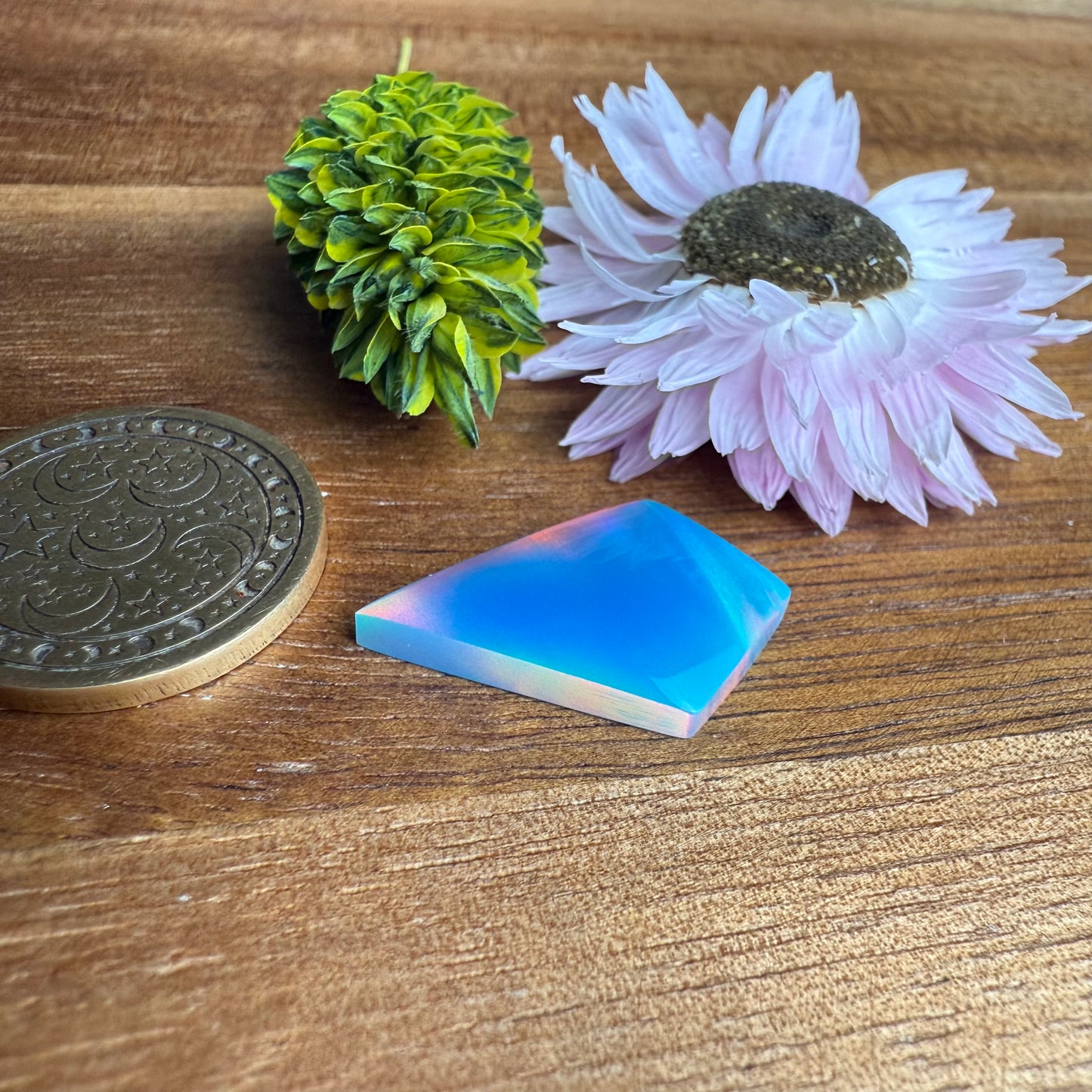 Aurora Opal Cabochon - approx. 22 x 14 x 3.8 mm