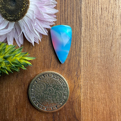Aurora Opal Cabochon - approx. 19 x 10 x 3.7 mm