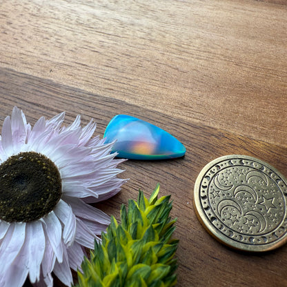 Aurora Opal Cabochon - approx. 19 x 10 x 3.7 mm