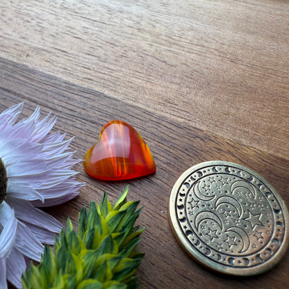 Aurora Opal Cabochon - approx. 14 x 13 x 3.8 mm