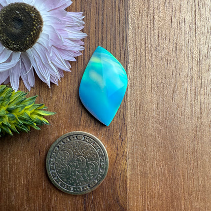 Aurora Opal Cabochon - approx. 26 x 15 x 4.3 mm