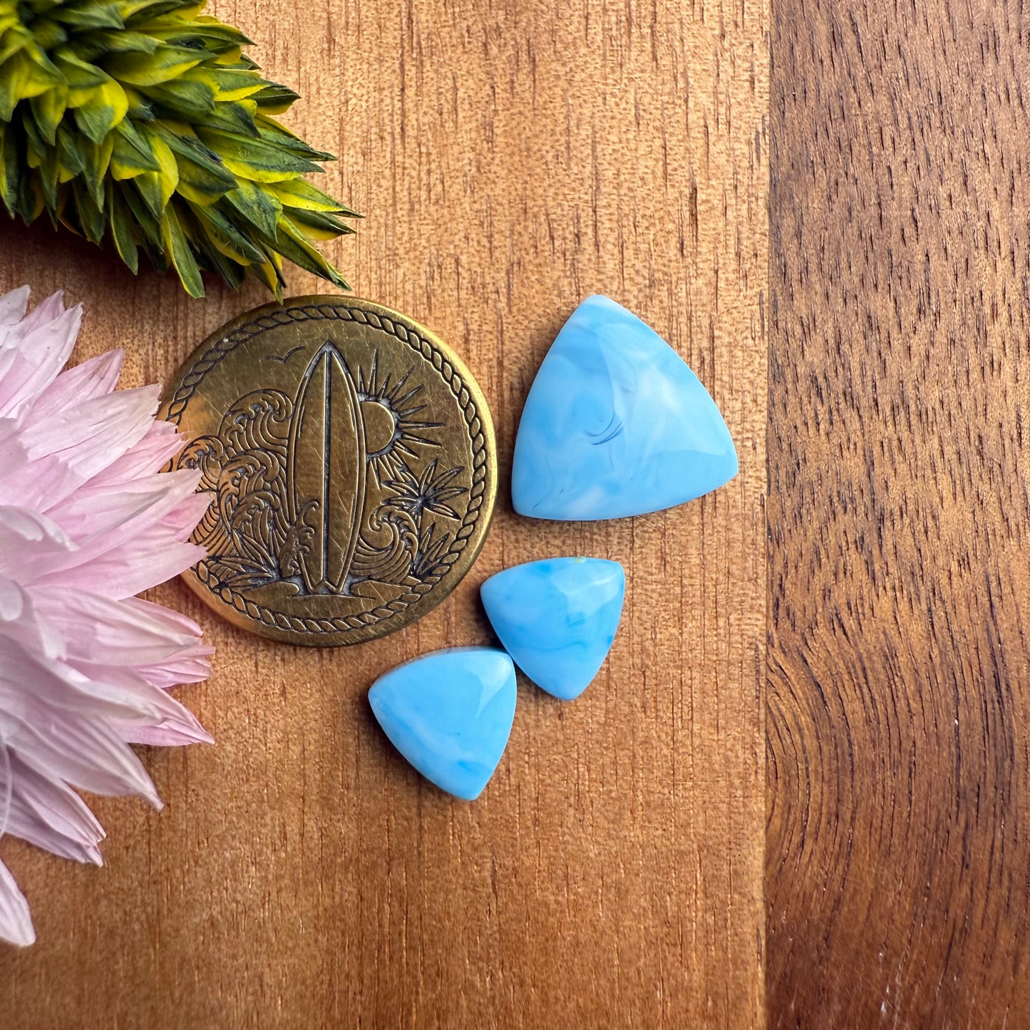 Gower Surfite Cabochon Set of 3 - Mixed Size