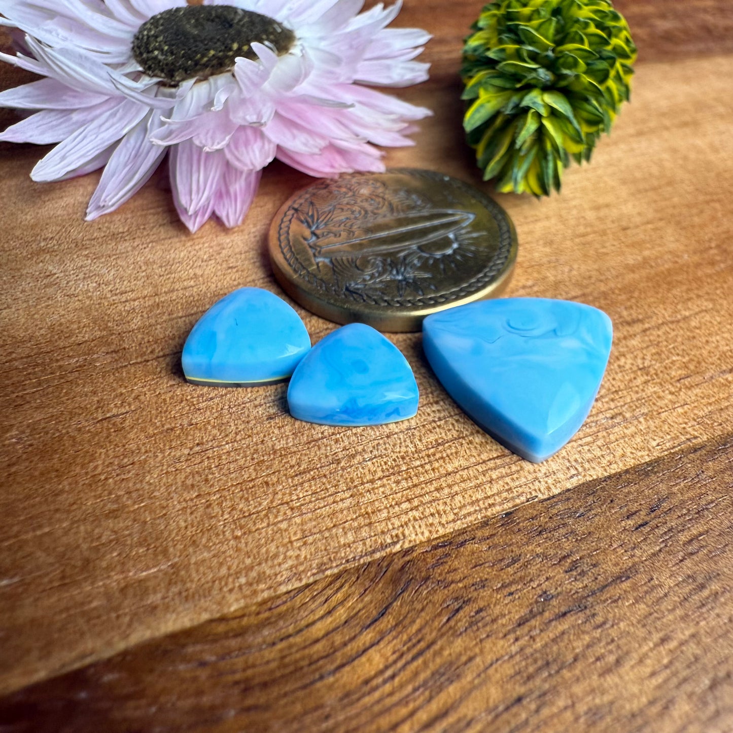Gower Surfite Cabochon Set of 3 - Mixed Size