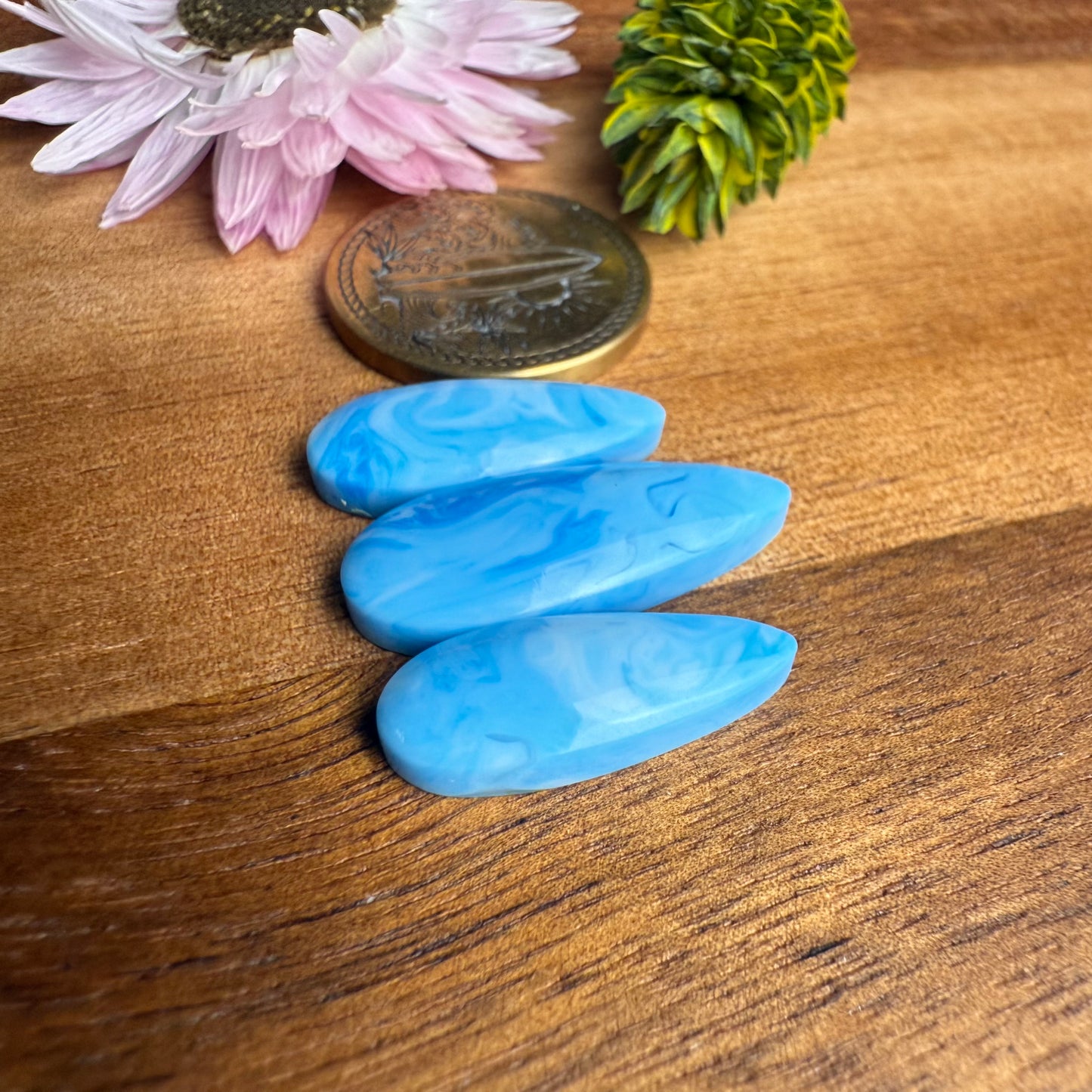Gower Surfite Cabochon Set of 3 - Mixed Size