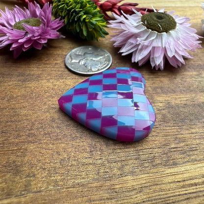 Acrylic Cabochon - approx. 27 x 28 x 5.6 mm