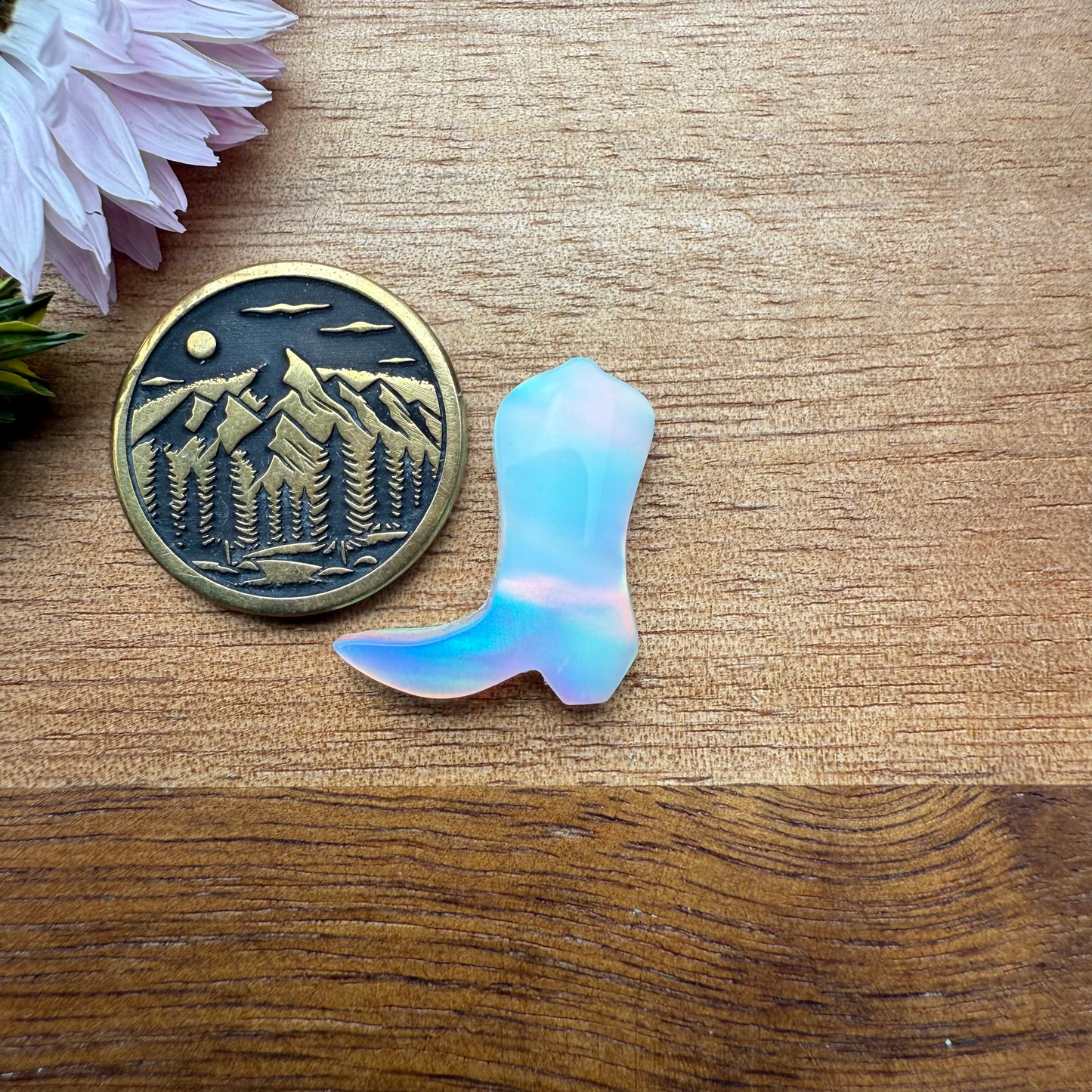 Pre-Order Aurora Opal Cabochon - approx. 19 x 16 mm