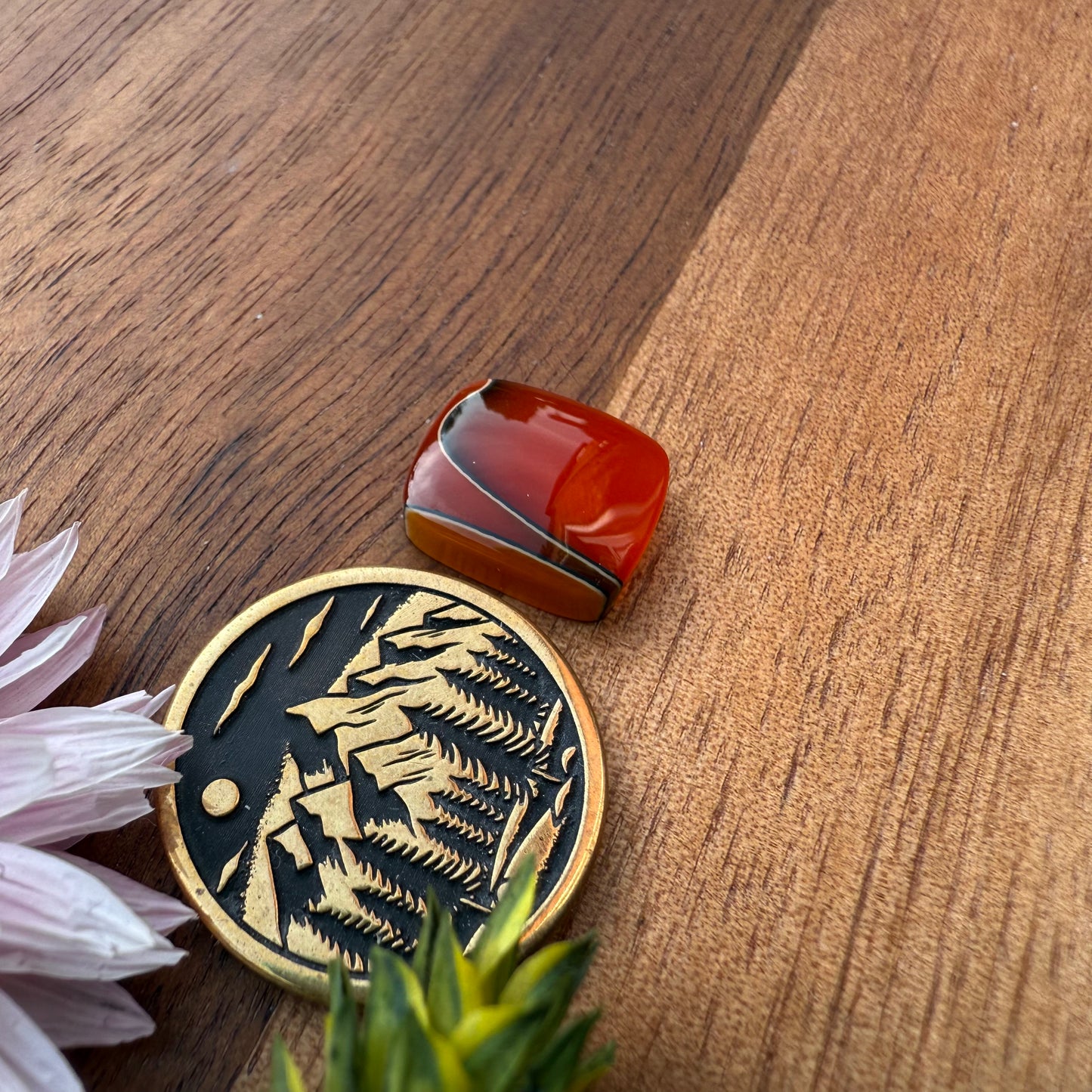 Acrylic Cabochon - approx. 12 x 11 x 4.1 mm