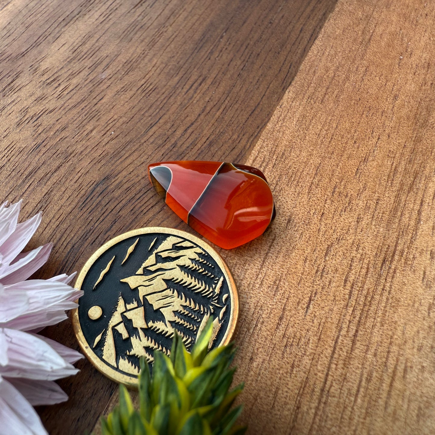 Acrylic Cabochon - approx. 19 x 12 x 4 mm