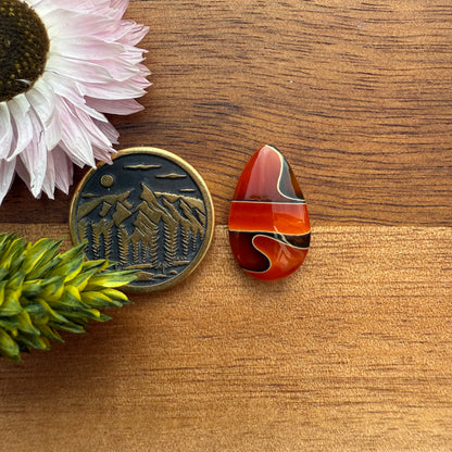 Acrylic Cabochon - approx. 18 x 11 x 4.1 mm