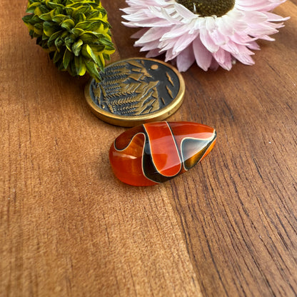 Acrylic Cabochon - approx. 18 x 11 x 4.1 mm