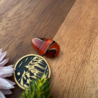 Acrylic Cabochon - approx. 18 x 11 x 4.1 mm