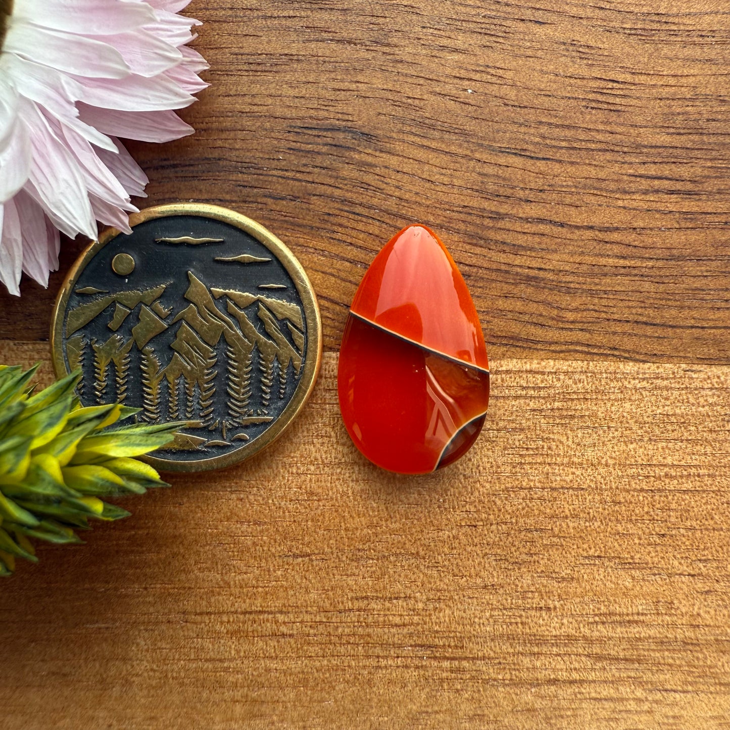 Acrylic Cabochon - approx. 18 x 11 x 4.2 mm