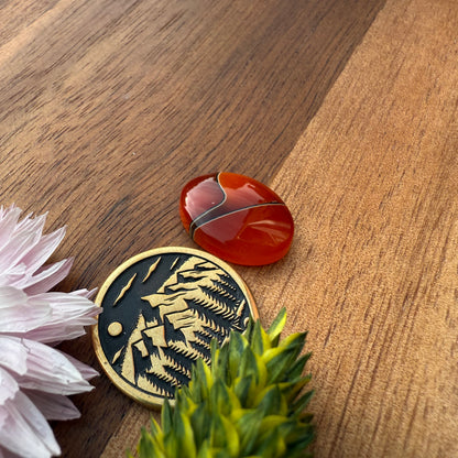 Acrylic Cabochon - approx. 16 x 12 x 4.3 mm