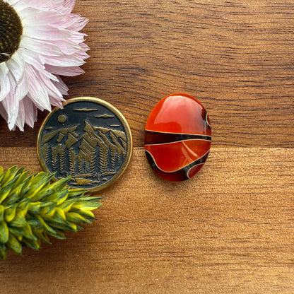Acrylic Cabochon - approx. 18 x 14 x 4.2 mm