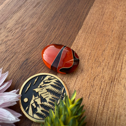 Acrylic Cabochon - approx. 18 x 14 x 4.2 mm