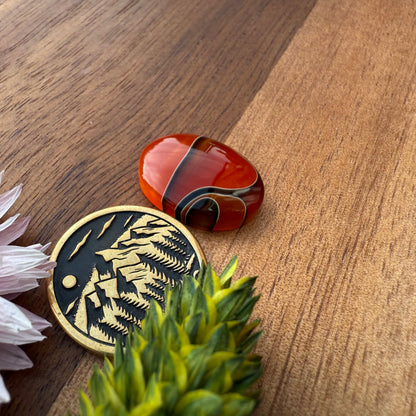 Acrylic Cabochon - approx. 18 x 14 x 4.2 mm
