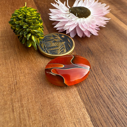 Acrylic Cabochon - approx. 21 x 15 x 4.5 mm