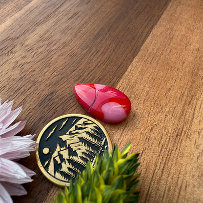 Acrylic Cabochon - approx. 18 x 11 x 4.3 mm