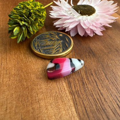 Acrylic Cabochon - approx. 15 x 8 x 3.5 mm
