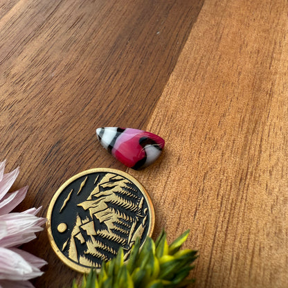 Acrylic Cabochon - approx. 15 x 8 x 3.5 mm