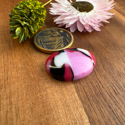 Acrylic Cabochon - approx. 20 x 16 x 5 mm