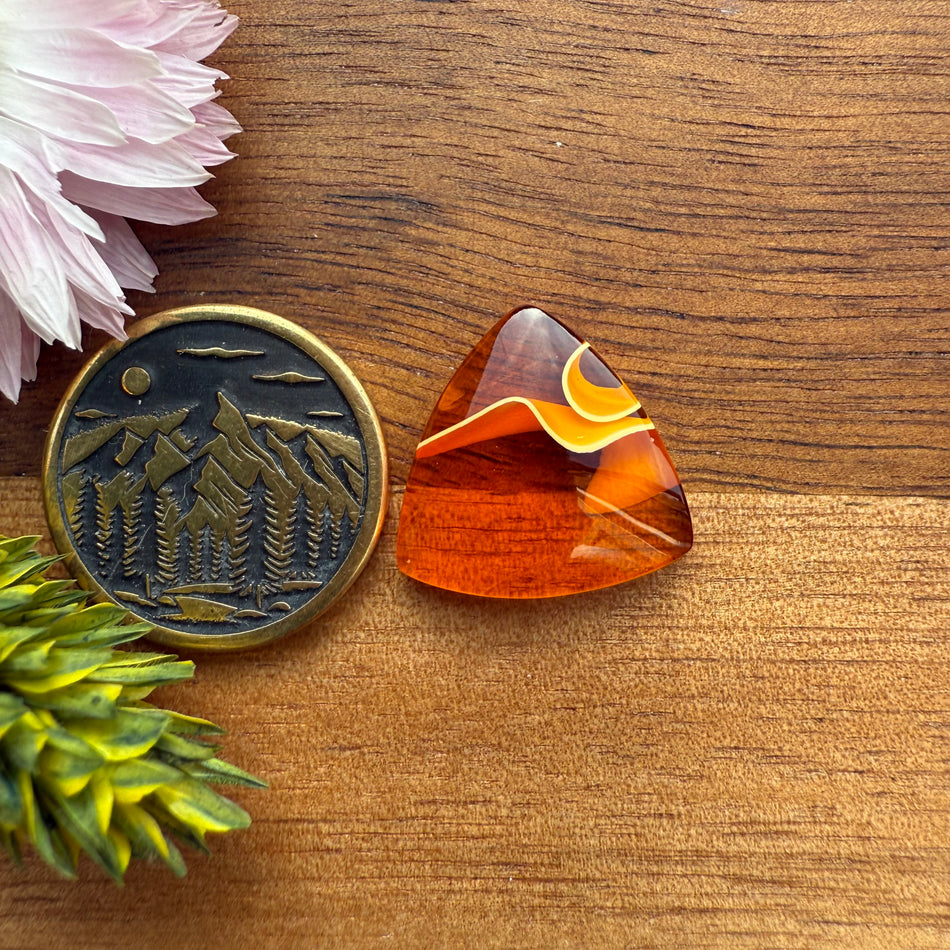 Acrylic Cabochon - approx. 16 x 16 x 4.3 mm