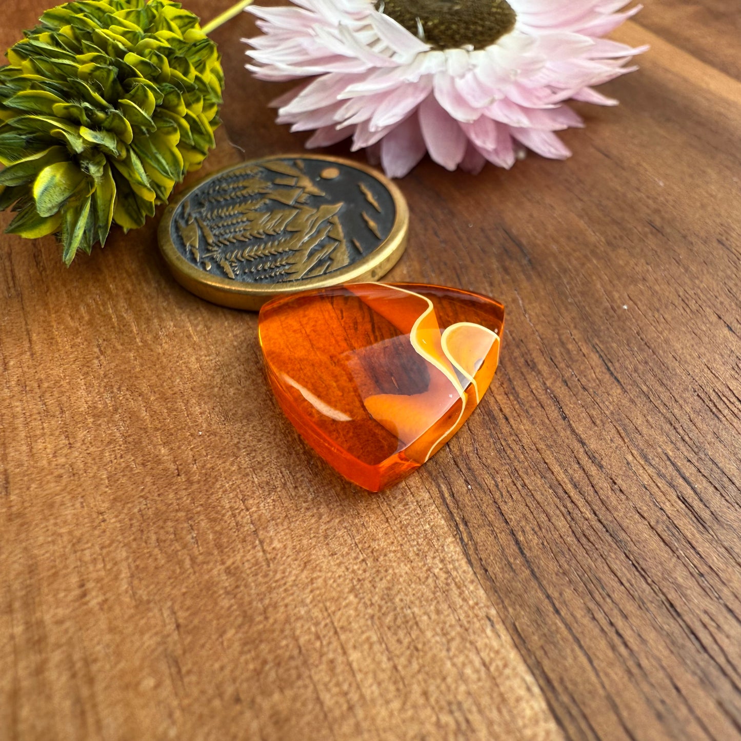 Acrylic Cabochon - approx. 16 x 16 x 4.3 mm
