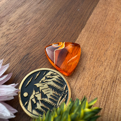 Acrylic Cabochon - approx. 16 x 16 x 4.3 mm